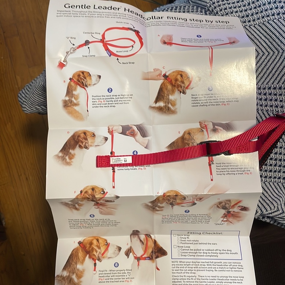 Gentle Leader Head Collar Sized M 25-60lbs dog Incl: Poster, training vid, lead. - Picture 2 of 7